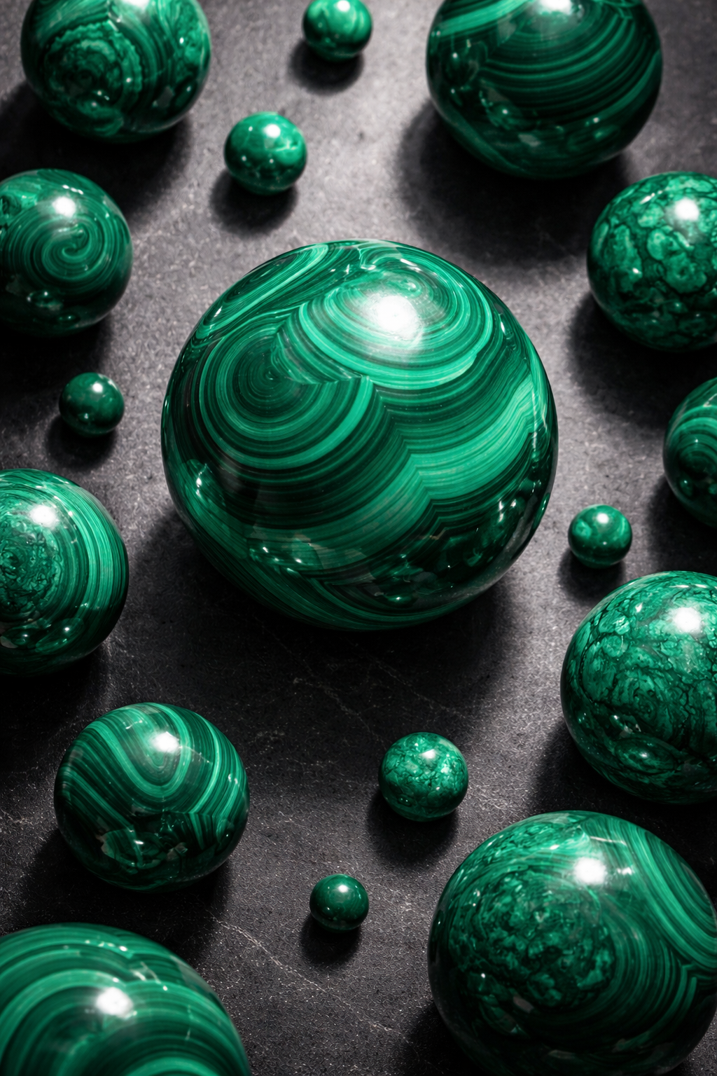 Malachite Spheres