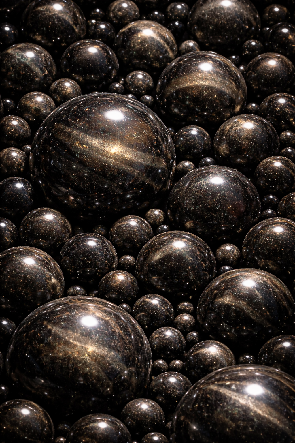 Obsidian spheres
