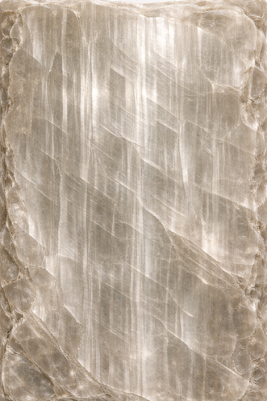 Selenite crystal close-up view
