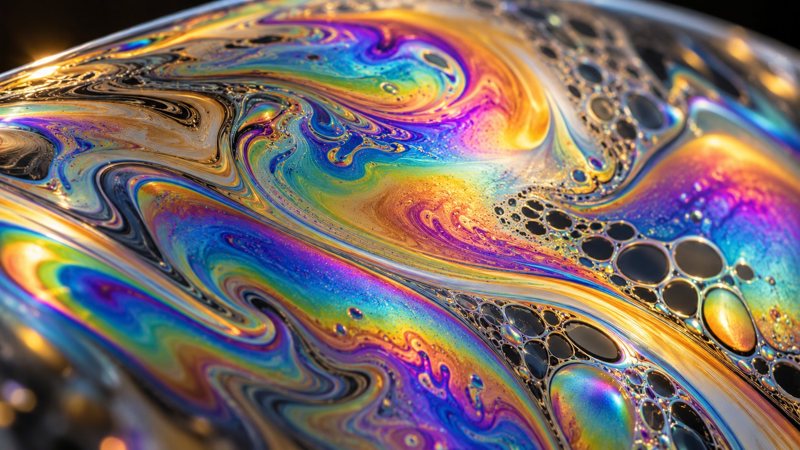 Light split by a crystal prism