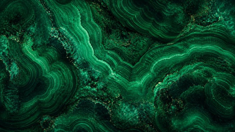 Emerald malachite banding